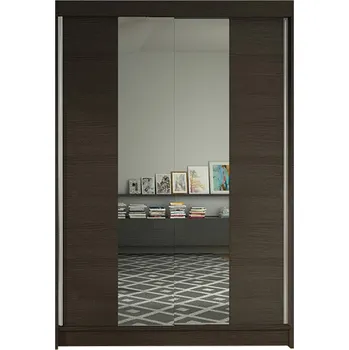 Šatní skříň Šatní skříň LINO II šířka 120 cm - čokoláda