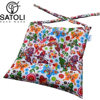 Podsedák Šatoli.cz Podsedák na školní židli 33x33 cm Motýl