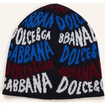Oblečení a móda Dolce & Gabbana Dětská Čepice, tmavě modrá / bílá / tmavě...