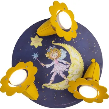 Elobra Stropní světlo Princess Lillifee night sky 3fl. tmavě modrá, žlutá 3 x 40 W - Doprava zdarma