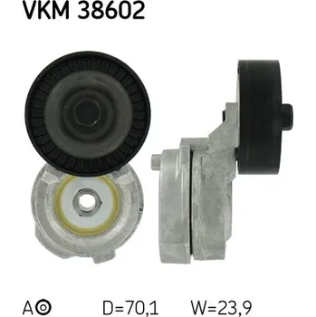 Napínák, žebrovaný klínový řemen SKF VKM 38602