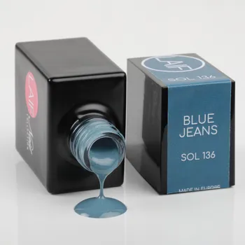 Umělé nehty Laif Gel lak modrý SOL - 136 Blue Jeans 10 ml