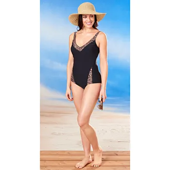 Dámské plavky 3Pagen Jednodílné plavky Leo černá 38