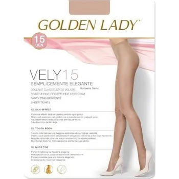 Dámské punčochy Dámské punčochy Golden Lady Vely 15 den Velikost: L, Barva: vanilková