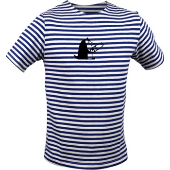 Pánská móda Borec s pilou - Triko na vodu - M ( Prouhovaná )