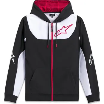 Pánská mikina Mikina SESSIONS 3 HOODIE, ALPINESTARS (černá/bílá/červená) (Velikost: M)
