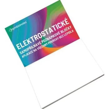 Samolepící bloček Symbionotes Elektrostatické poznámkové bločky 70x100 mm bílé