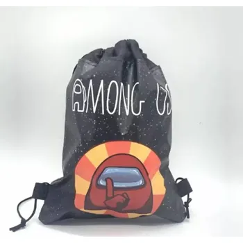 Školní sáček Sáček na přezůvky - AMONG US - černý 2 (Značka: TAKARA TOMY)