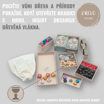 Příslušenství k deskovým hrám Woodneq Nájezdníci ze Skýtie - INSERT do hry (79304) Barva: Deluxe dřevo