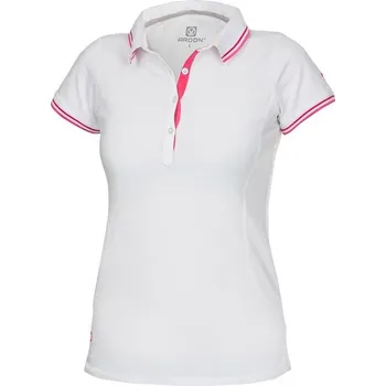 Pánské tričko Ardon Dámská polokošile FLORET - Bílá / růžová | 2XL