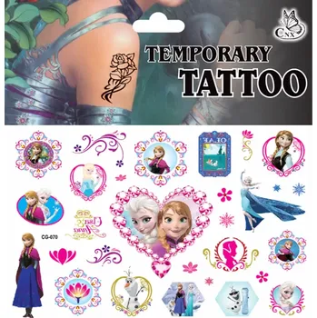 Odstranitelné tetování Dětské dočasné tetování - LEDOVÉ KRÁLOVSTVÍ - FROZEN 10 (Značka: TAKARA TOMY)