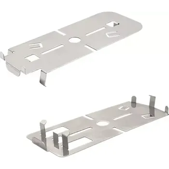 Horní + spodní schodový soklový klip k rektifikačním terčům (horní + spodní ukončovací soklový klip)