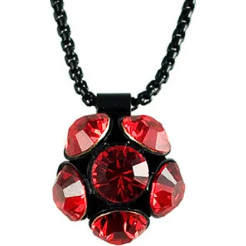 Náhrdelník Náhrdelník se Swarovski Elements květinka Červený