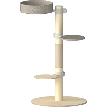 Fantail škrabadlo s odpočívadlem No. 3 šedohnědé 122 cm + Doprava zdarma