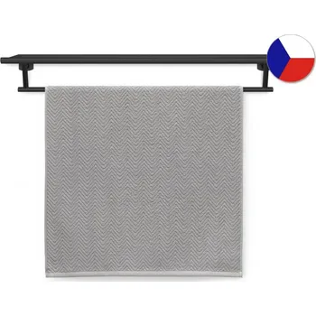 Ručník Luxusní ručník 50x100 ORGANIC 500g Rybí kost šedá