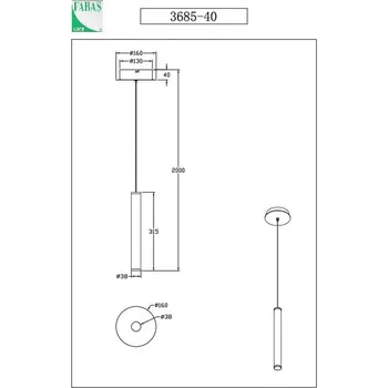 Fabas Luce Závěsné svítidlo LED Prado, 1 světlo, černé, stmívatelné černá, bílá satinovaná 1 x 6,5 W - Doprava zdarma