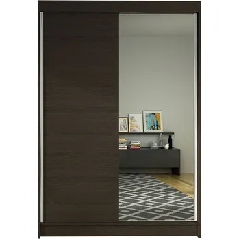 Šatní skříň Šatní skříň LINO I šířka 120 cm - čokoláda