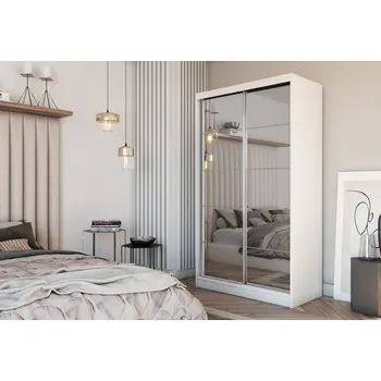 Šatní skříň Kvalitní Šatní Skříň Flores 120 cm Bílá