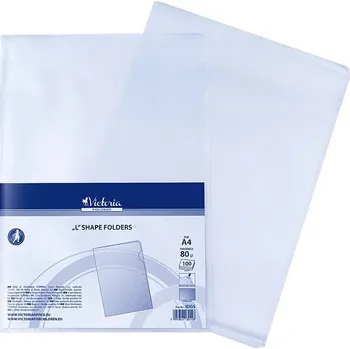 VICTORIA A4 L transparentní 80 mikronů - balení 100 ks