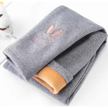 Dámské legíny Zateplené termo legíny - SVĚTLE ŠEDÉ - KRÁLÍČEK (2-3 roky) (Značka: SIJIA YOU)