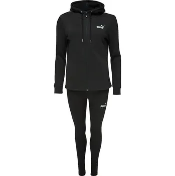 Dámská tepláková souprava Puma METALLIC TRACSUIT FL L Černá, Stříbrná