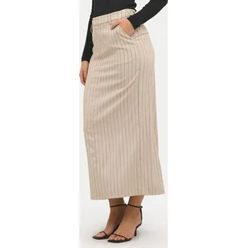 Dámská sukně Kaffe Midi sukně Agathe 10508753 Béžová Regular Fit 40