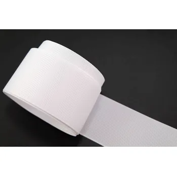 Stuha Rypsová stuha - bílá - šířka 4 cm