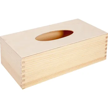 Papírový kapesník Dřevia Dřevěná krabička na kapesníky, přírodní