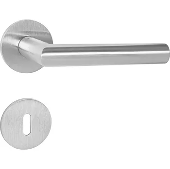 Dveřní kování TI - FAVORIT - R 2002 5S rozety BB, klika/klika BN - Broušená nerez (16)