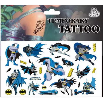 Odstranitelné tetování Dětské dočasné tetování - BATMAN 4 (Značka: TAKARA TOMY)