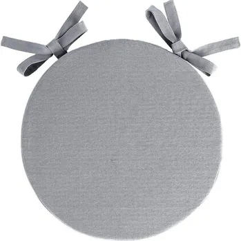 Potah na židli Blancheporte Kulaté sedáky na židle, jednobarevné plátno perlově šedá 1 ks