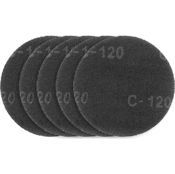 Brusný papír Graphite Brusná mřížka na sádru se suchým zipem 180 mm, K120, 5 ks pro brusku 59G263