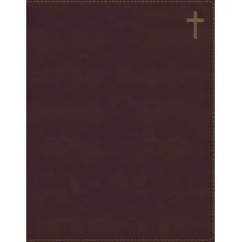 Niv, Journal the Word Bible, Double-Column, Leathersoft, Brown, Red Letter Edition, Comfort Print: Reflect, Take Notes, or Create Art Next to Your Fav (EN)