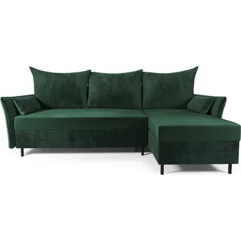 Sedací souprava Rozkládací rohová sedací souprava GREM Levá Zelená