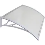 Dveřní vchodová stříška nedělená čirá