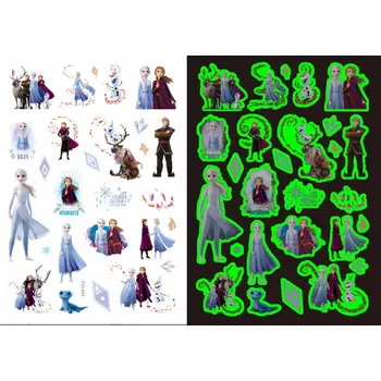 Odstranitelné tetování Dětské dočasné tetování - SVÍTÍCÍ VE TMĚ - LEDOVÉ KRÁLOVSTVÍ 3 (Značka: TAKARA TOMY)