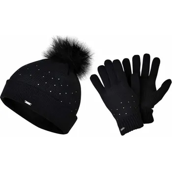 Čepice Dare 2b Bejewel zimní čepice + rukavice - 0 - černá - one-size