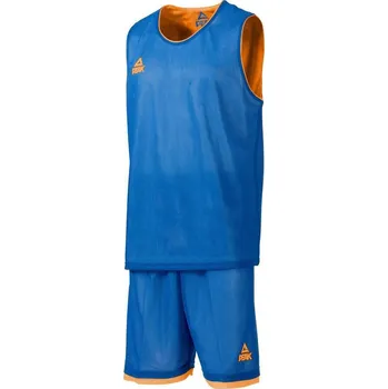 PEAK Pánský basketbalový oboustranný set tréninkový 3XS MODRÁ|ORANŽOVÁ