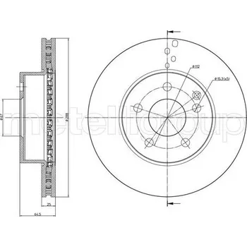 Brzdový kotouč Brzdový kotouč METELLI 23-0934C