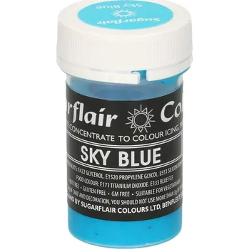 Potravinářské barvivo Gelová barva Sugarflair Sky Blue