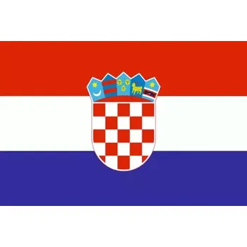 Člun Vlajka k lodi 30x20 cm - Chorvatsko s provázkem