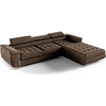 Obývací pokoj Rohová rozkládací sedací souprava 272 JENNY Hnědá I Pravá