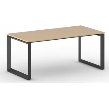 Psací stůl Kancelářský stůl PRIMO INSPIRE, 180x90 cm, černá podnož, buk