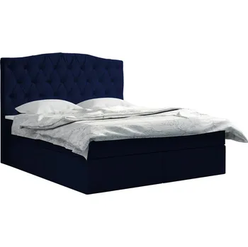 Postel Postel 59 LIMA 160x200 cm s úložným prostorem Tmavě modrá