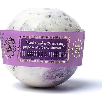 bomba do koupele Bomba do koupele - Borůvka a ostružina 145 g, s vitamínem E, bez sulfátů a parabenů