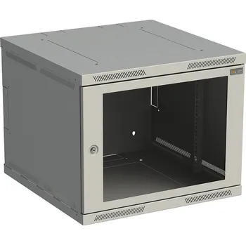 Rozvaděč Rozvaděč nástěnný SENSA 9U 600mm, dveře sklo, RAL 7035, SENSA-9U-66-11-G