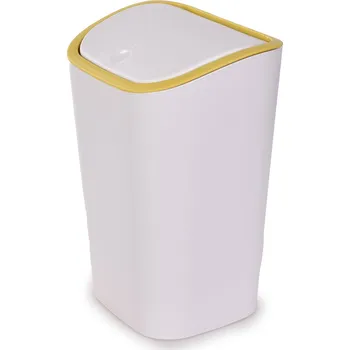Odpadkový koš PUSH&OPEN | 8 L | odpadkový koš s dotykovým otevíráním víka bílý Dedra