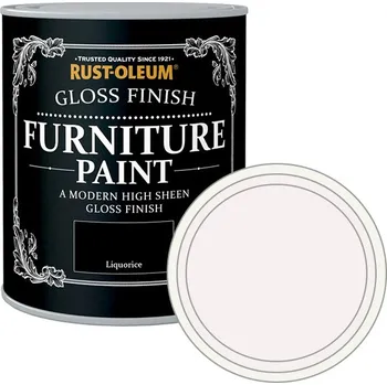 Lak na dřevo Lesklá barva na nábytek Rust-Oleum Gloss Finish Furniture Paint Barva: Porcelain/ porcelánová (Porzellan), Balení: 125 ml