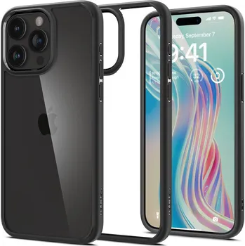 Pouzdro na mobilní telefon KRYT SPIGEN ULTRA HYBRID IPHONE 15 PRO MATTE BLACK