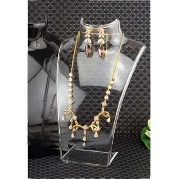 Souprava šperků Prosperk Stojan torzo na řetízky transparentní - čiré S5009